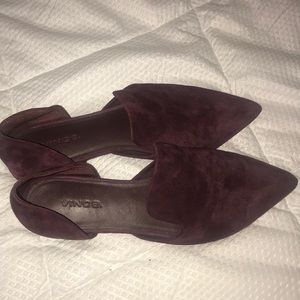 Vince Burgundy Flats